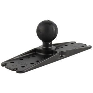ram mount 11" x 3" rectangle universal electronics base w/2.25" ball [ram d 111bu]