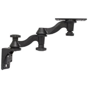 ram mount vertical double 6" swing arms w/6.25" x 2" rectangle base & vertical mounting base [ram 109v 1u]