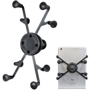 ram mount x grip universal tablet holder w/1" ball [ram hol un8bu]