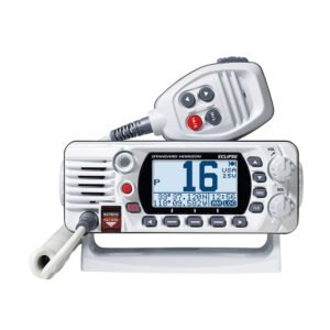 standard horizon gx1410gw eclipse series 25w fixed mount vhf/gps white [gx1410gw]